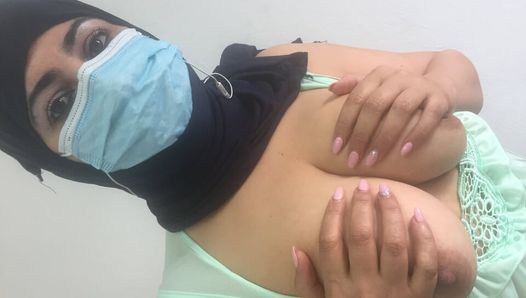 Tunisian Wife Talks Dirty And Masturbates Her Pussy Pulling Her Breasts. She Wants Girls And Men